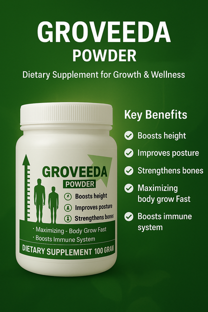 GROVEEDA POWDER – Dietary Supplement for Growth & Wellness